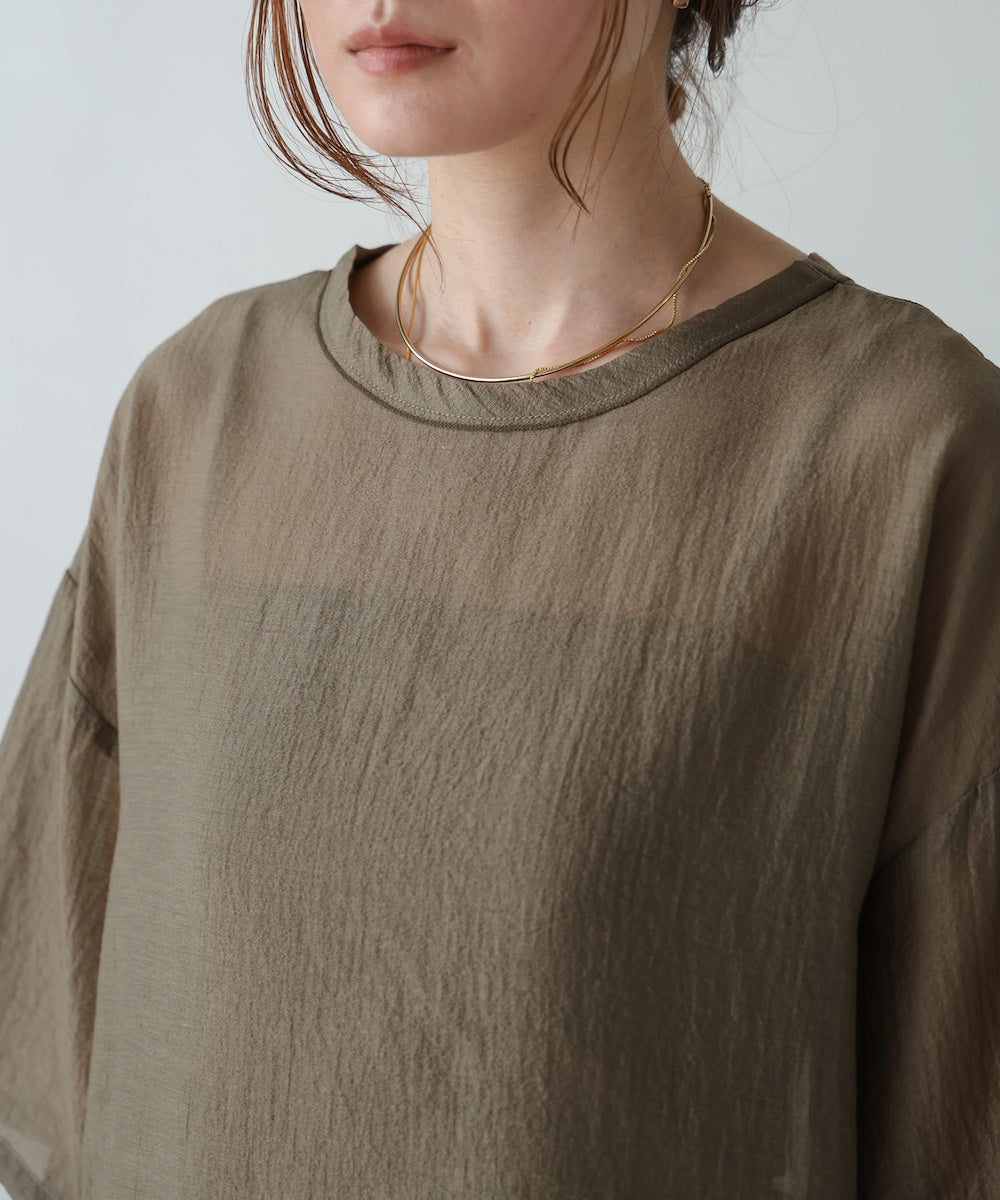 sheer blouse t-shirt