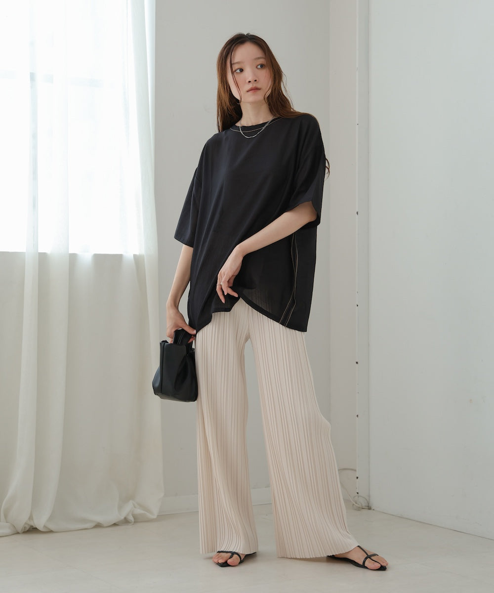 sheer blouse t-shirt