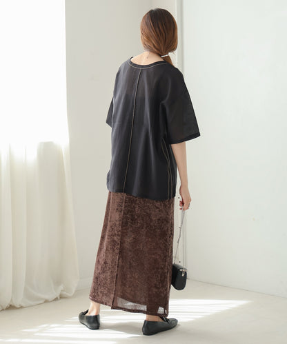 sheer blouse t-shirt