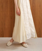 HALF SLEEVE JACQUARD SWITCHING ONEPIECE