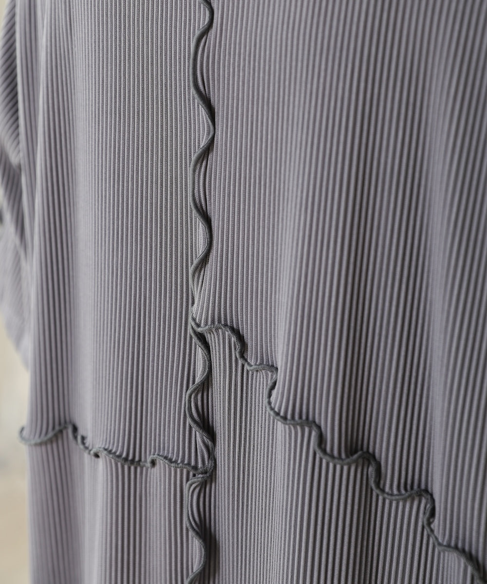 mellow switching striped pleated onepiece