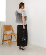 【2点セット】チュールビスチェ＋ボリュームスリーブブラウスセット