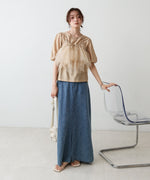 【2点セット】チュールビスチェ＋ボリュームスリーブブラウスセット