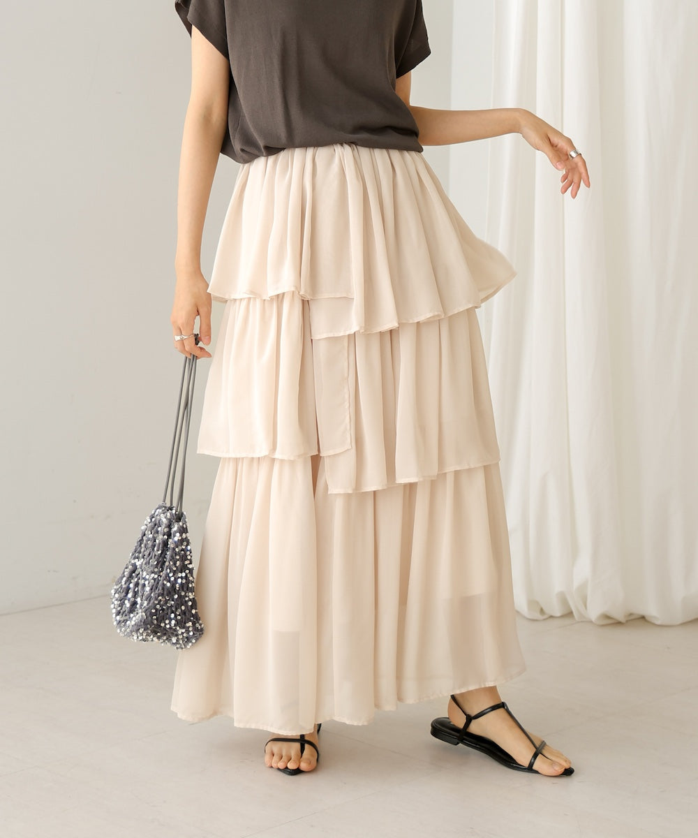 random tiered skirt