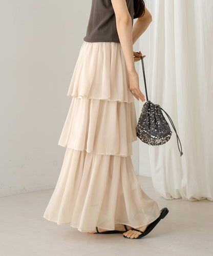 random tiered skirt