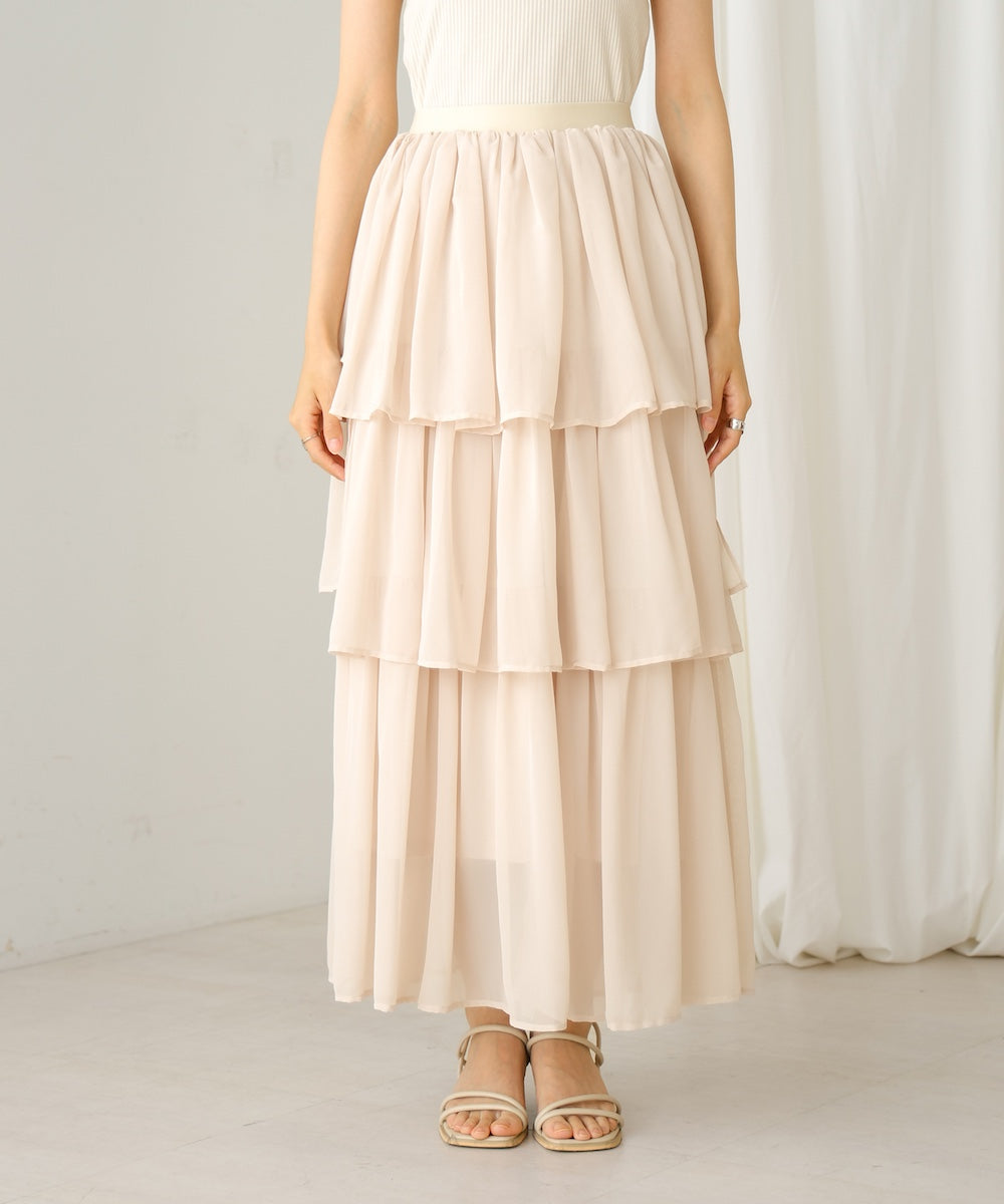 random tiered skirt