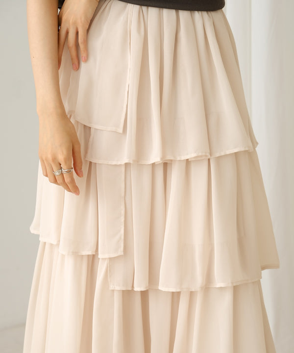 random tiered skirt
