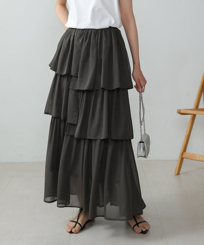 random tiered skirt