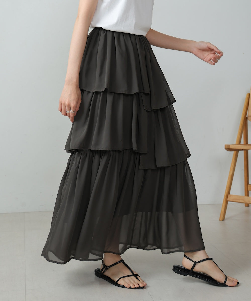 random tiered skirt