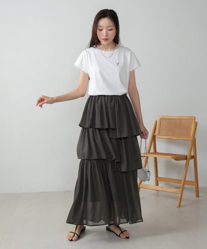 random tiered skirt