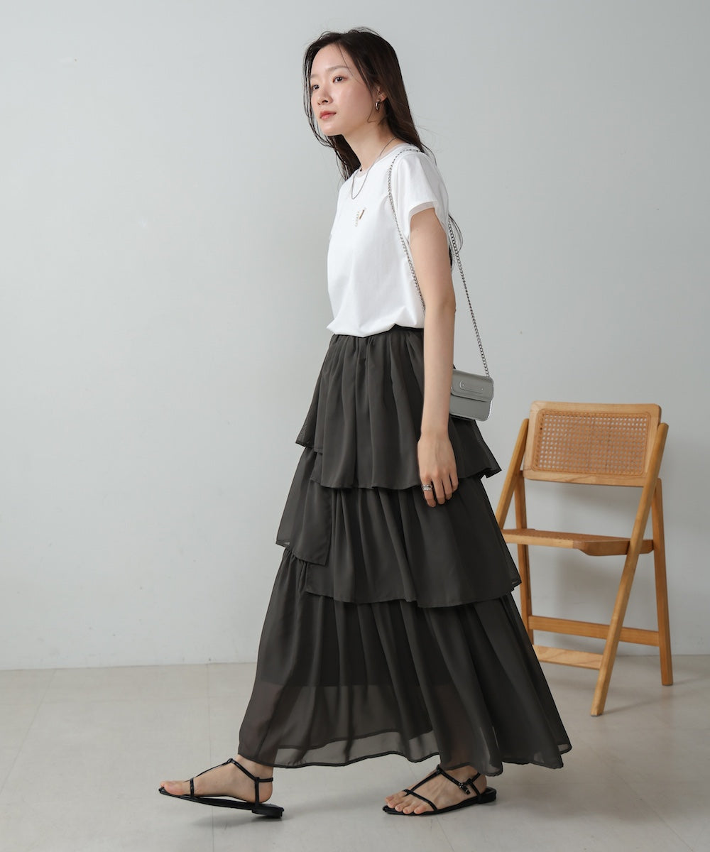 random tiered skirt