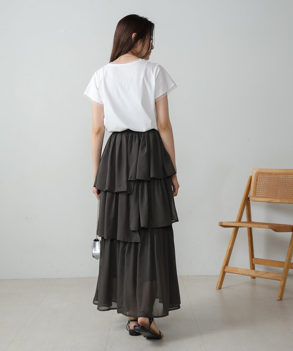 random tiered skirt