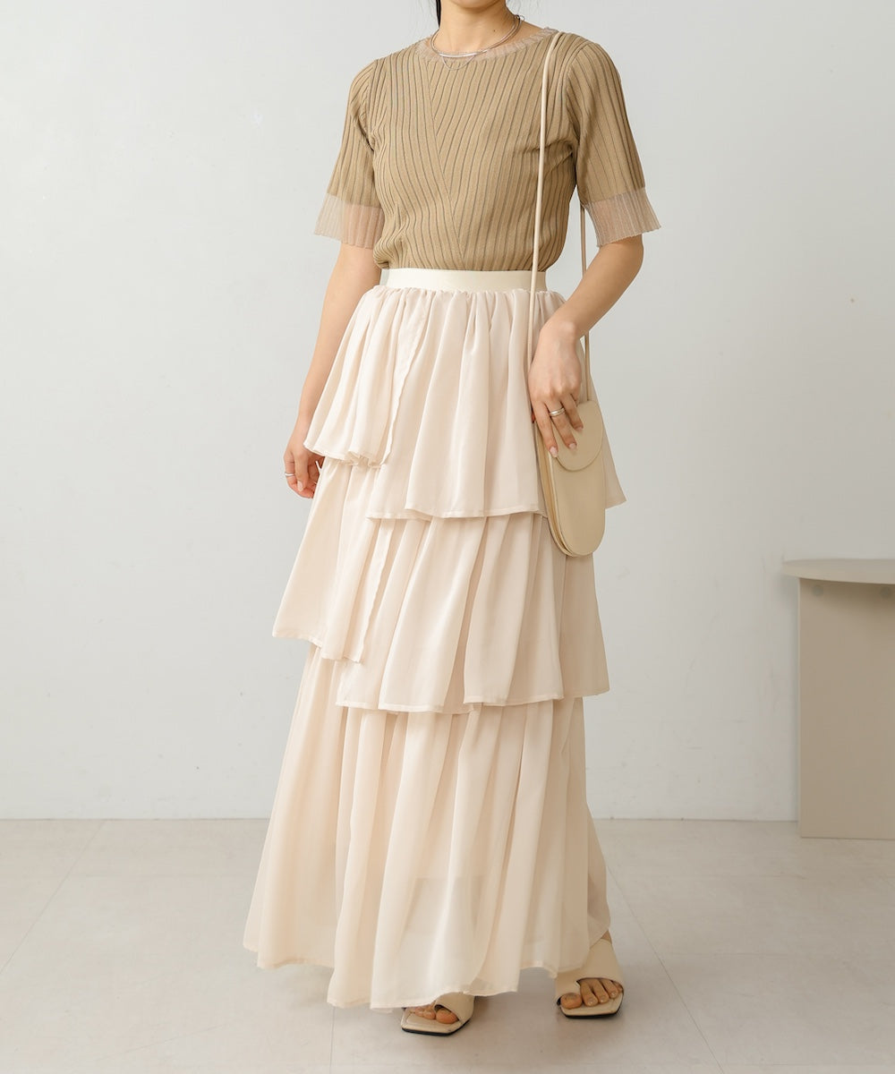 random tiered skirt