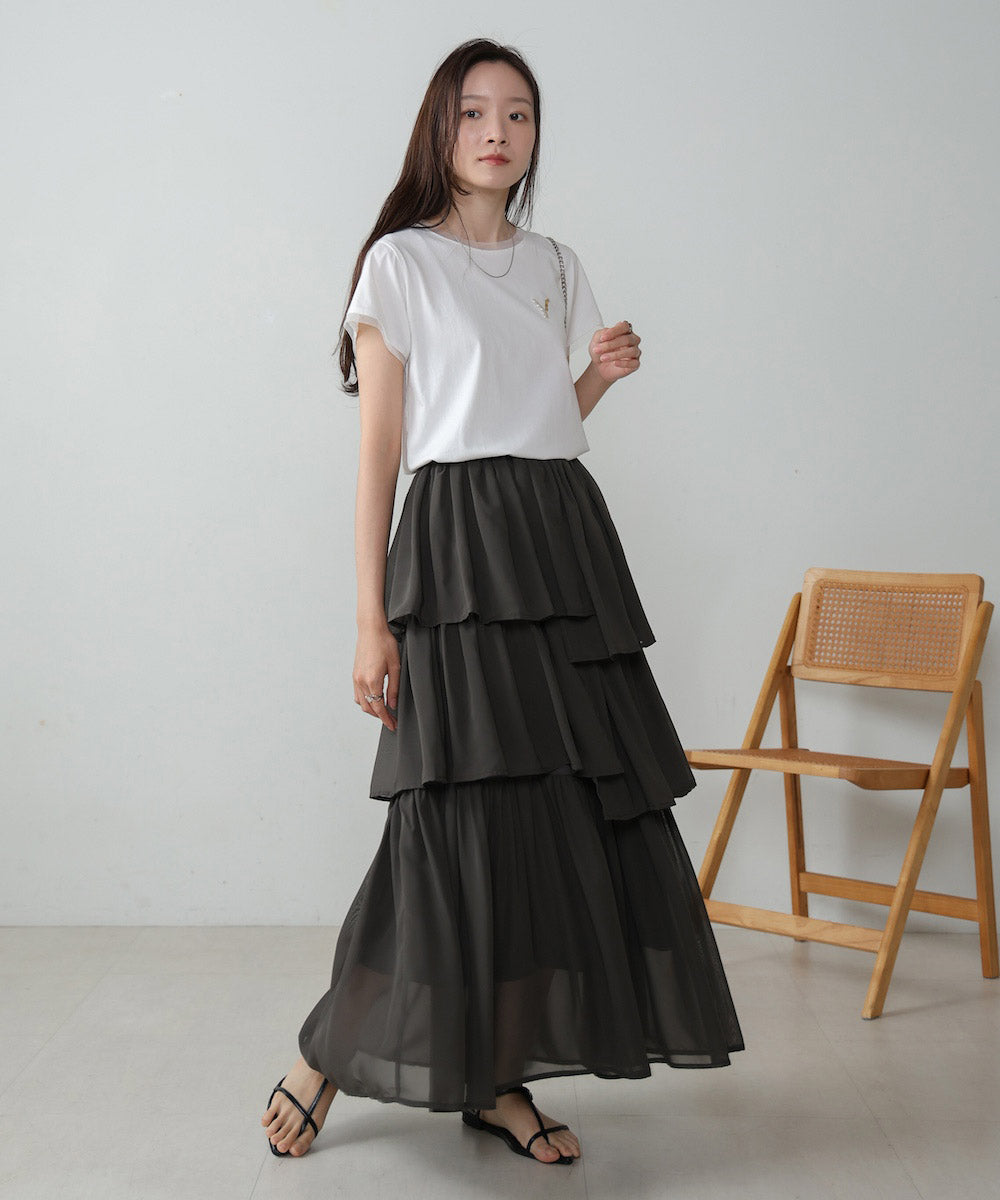 random tiered skirt