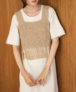 fringe bustier + onepiece set