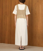 fringe bustier + onepiece set