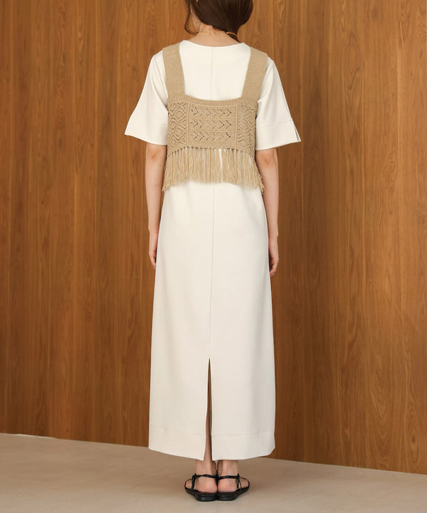 fringe bustier + onepiece set