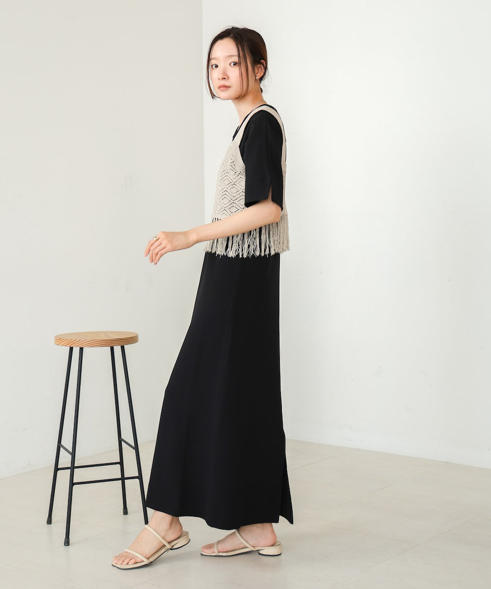 fringe bustier + onepiece set