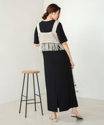 fringe bustier + onepiece set