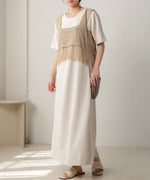 fringe bustier + onepiece set