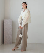 tuck sleeve compact sheer shirt blouse