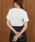 silver logo print T-shirt