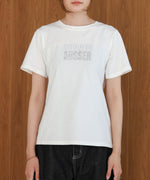 silver logo print T-shirt