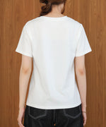 silver logo print T-shirt