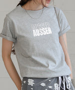 silver logo print T-shirt