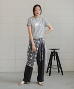 silver logo print T-shirt
