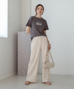 silver logo print T-shirt