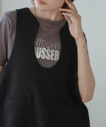 silver logo print T-shirt