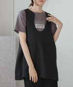 silver logo print T-shirt