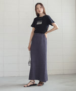 silver logo print T-shirt
