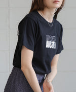 silver logo print T-shirt