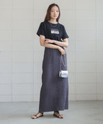 silver logo print T-shirt