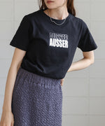 silver logo print T-shirt