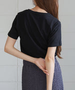 silver logo print T-shirt