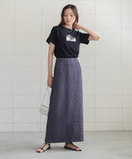 silver logo print T-shirt