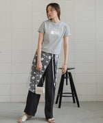 silver logo print T-shirt