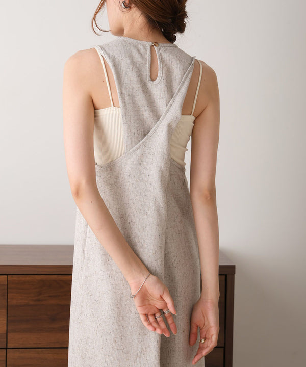 バッククロスアメスリロングワンピース