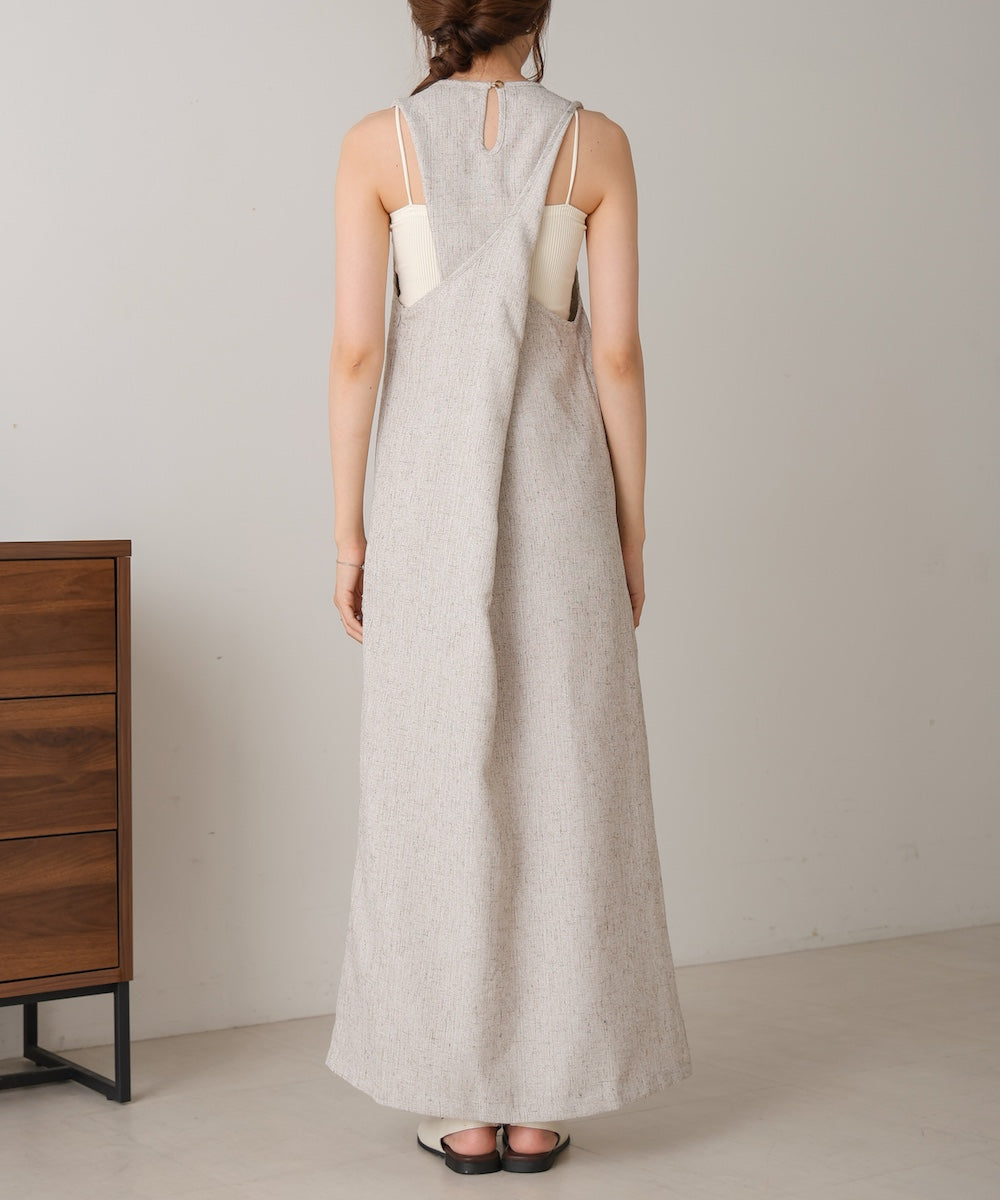 バッククロスアメスリロングワンピース