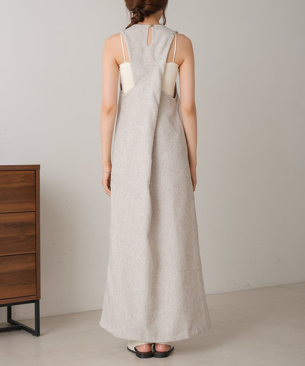 バッククロスアメスリロングワンピース