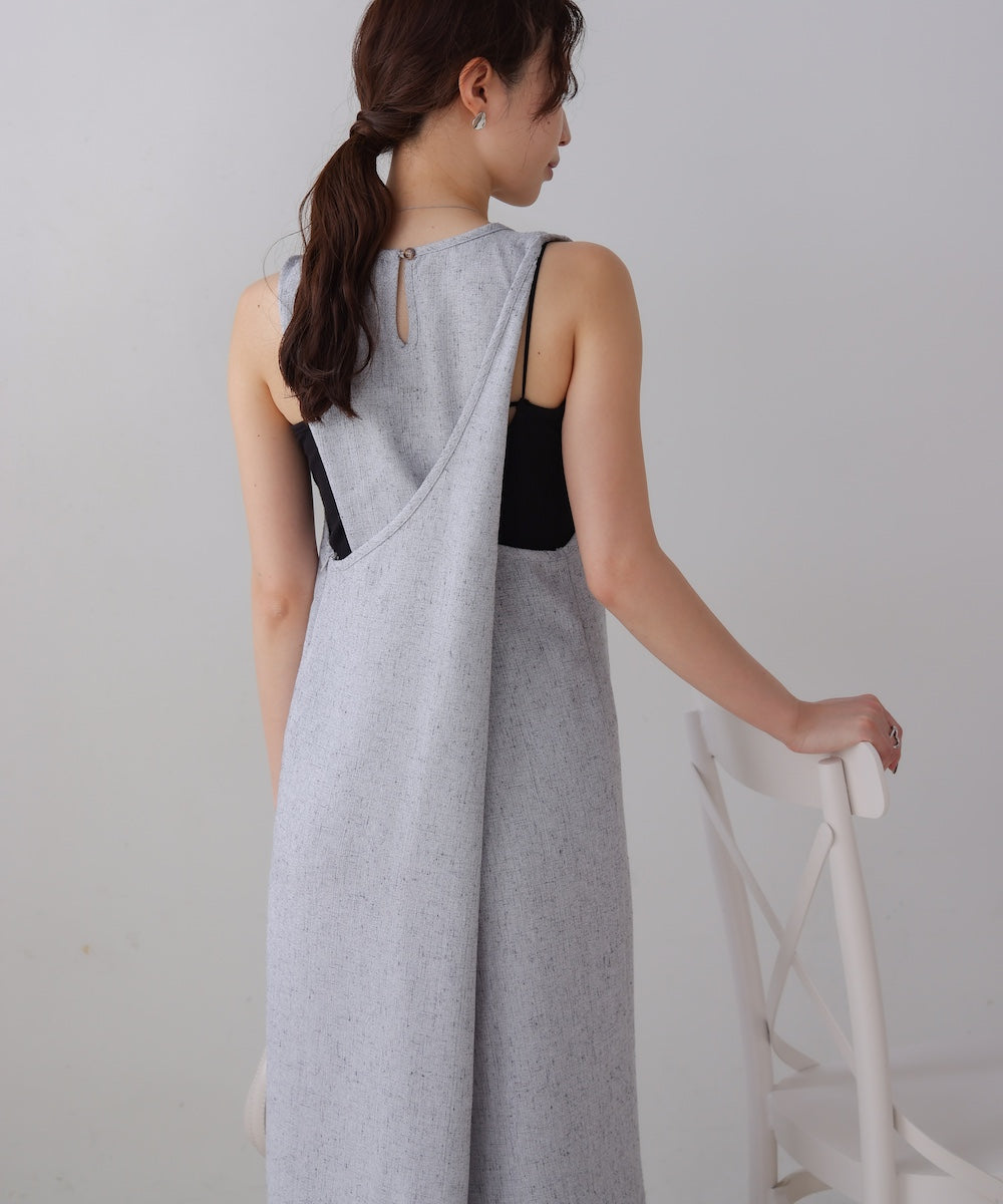 バッククロスアメスリロングワンピース