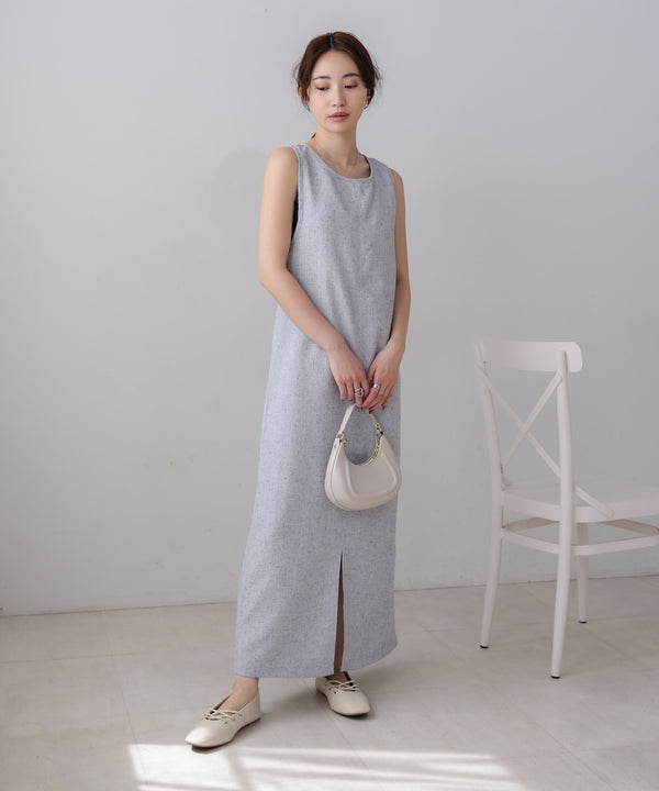 バッククロスアメスリロングワンピース