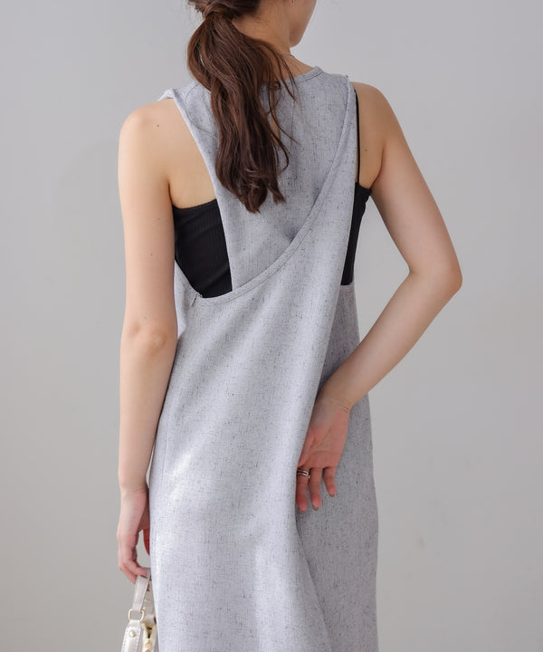 バッククロスアメスリロングワンピース