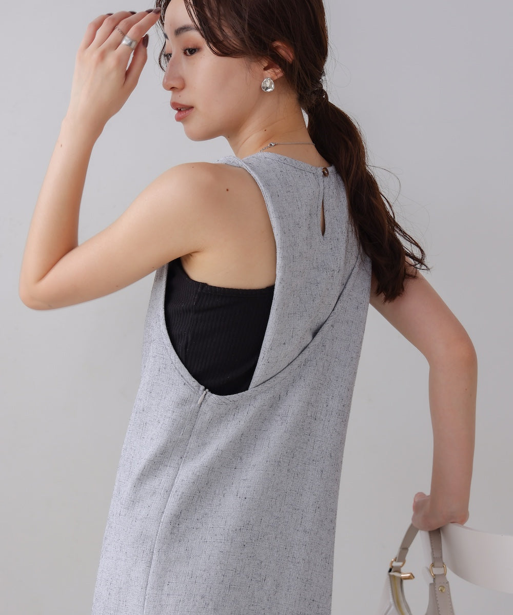 バッククロスアメスリロングワンピース