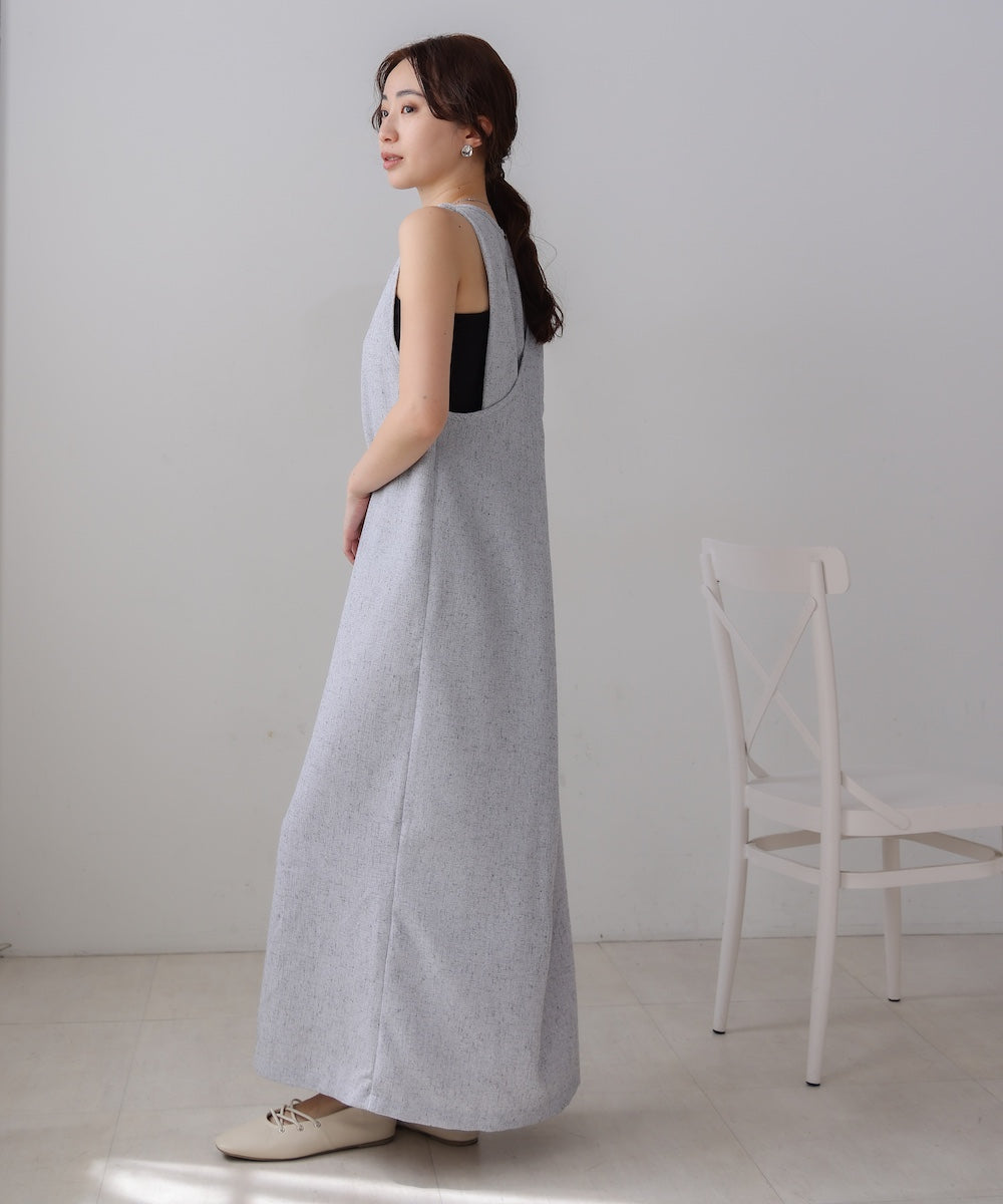 バッククロスアメスリロングワンピース