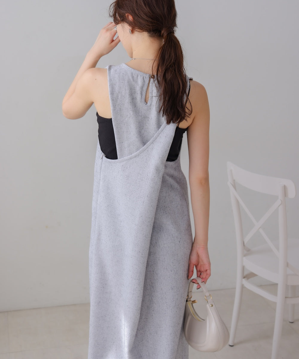 バッククロスアメスリロングワンピース