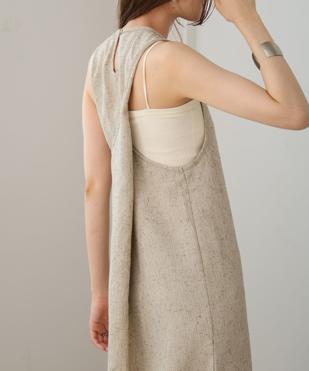 バッククロスアメスリロングワンピース